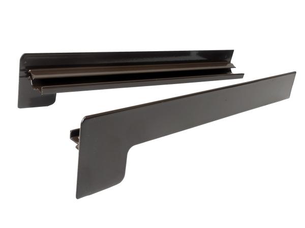 Capace din aluminiu pentru pervazuri exterioare | după tencuire | Maro (RAL 8019)
