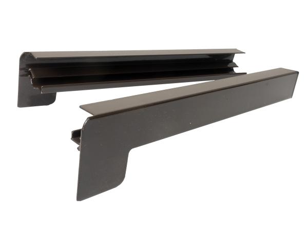 Capace din aluminiu pentru pervazuri exterioare | înainte de tencuire | Maro (RAL 8019)