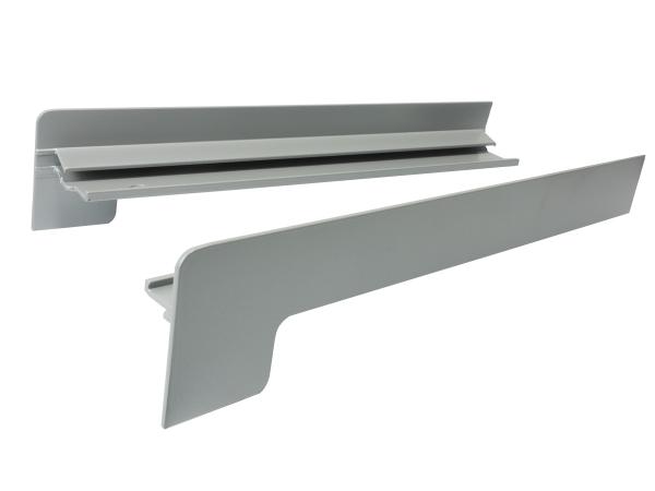 Capace din aluminiu pentru pervazuri exterioare | după tencuire | Gri (RAL 9006)