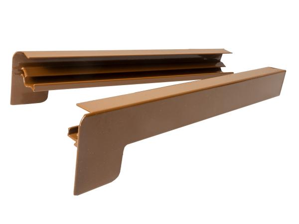 Capace din aluminiu pentru pervazuri exterioare | înainte de tencuire | Maro deschis