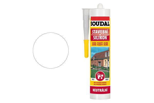 Silicon Neutru Construcții SOUDAL Alb 300ml