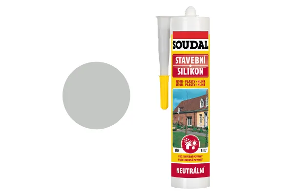Silicon Neutru Construcții SOUDAL Gri 300ml