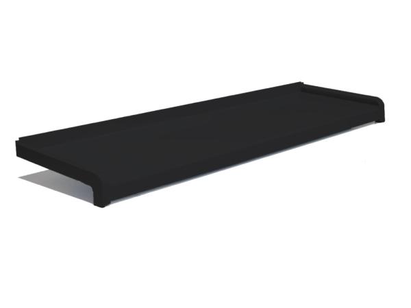 Pervazuri exterioare îndoite, din oțel | negru (RAL 9005)