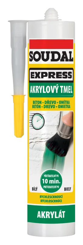 Mastic Acrilic Alb SOUDAL EXPRESS 280ml | Vopsibil în 10 min