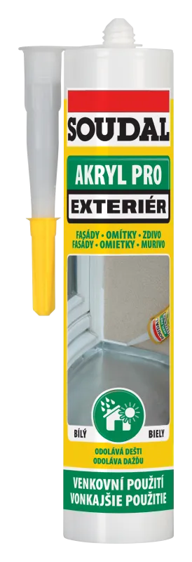 Etanșant Acrilic Exterior SOUDAL Alb | Pentru Fațade și Ferestre